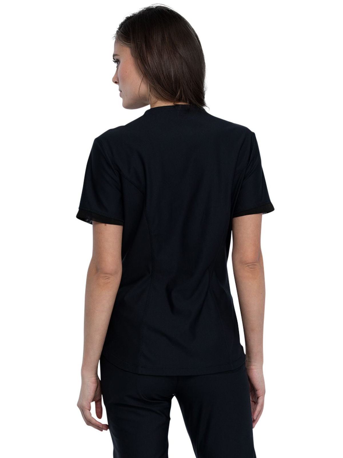 Cherokee - Form - Women's 2-Pocket Curved Hemline V-Neck Top 48