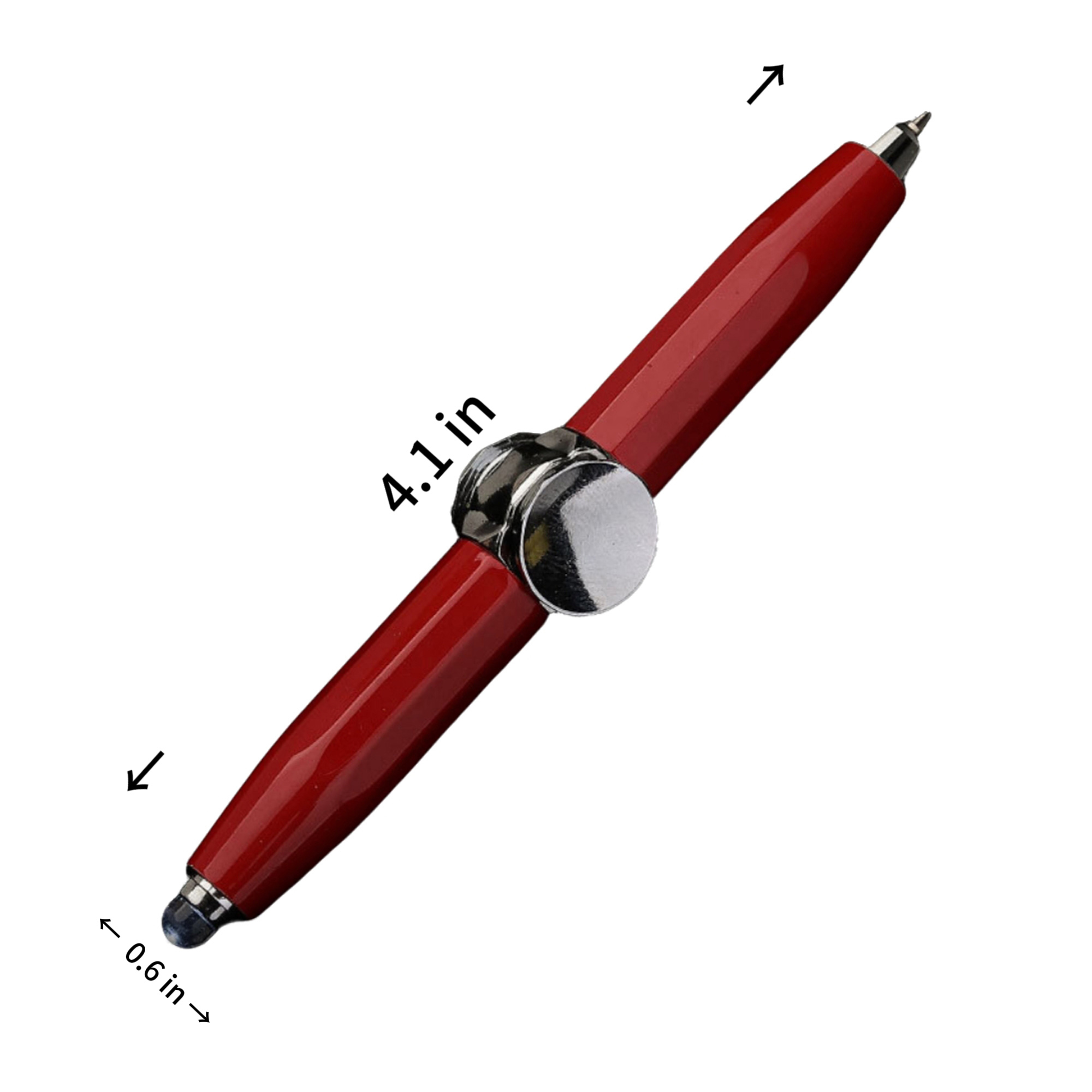 LED Light Metal Fidget Spinner Stress Relief Ballpoint Pen 5