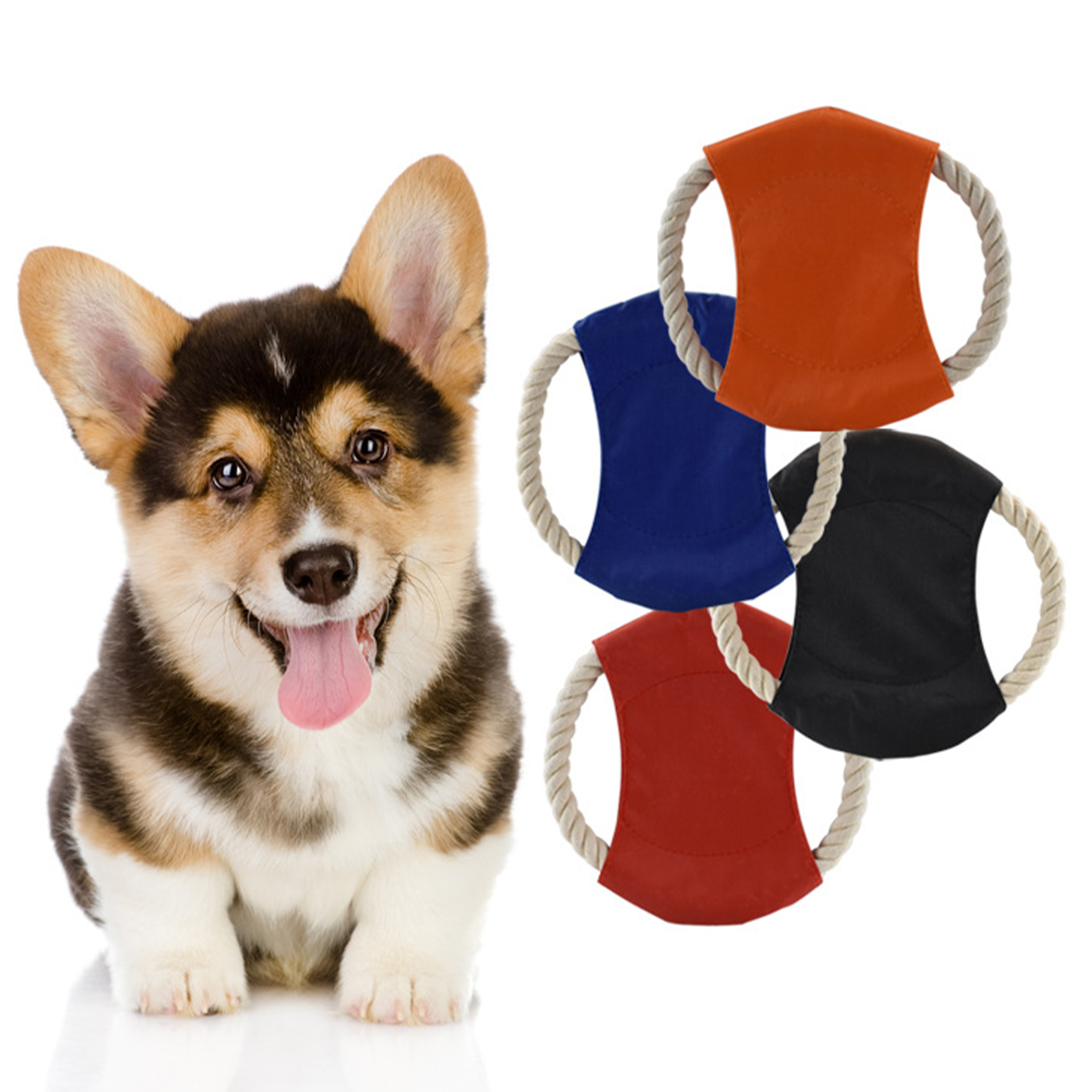 Cotton Rope Outdoor Dog Toy Flying Disc 5