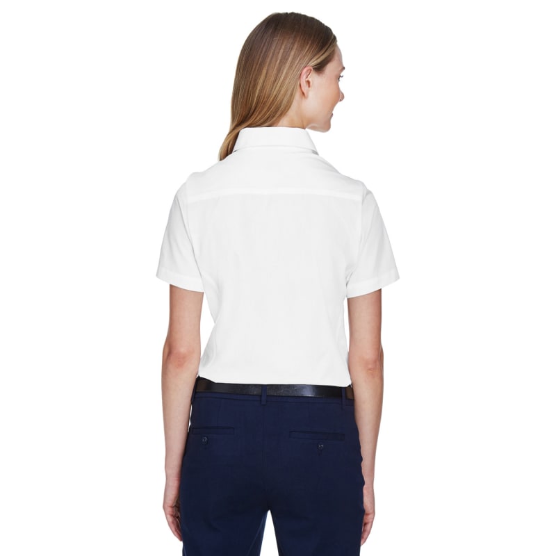 Devon & Jones Ladies' Crown Woven Collection™ Solid Broadcloth Short-Sleeve Shirt 14