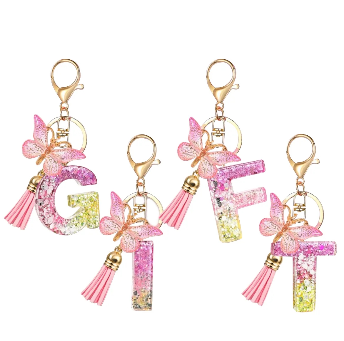 Letter Keychains for Women and Girls for car 1