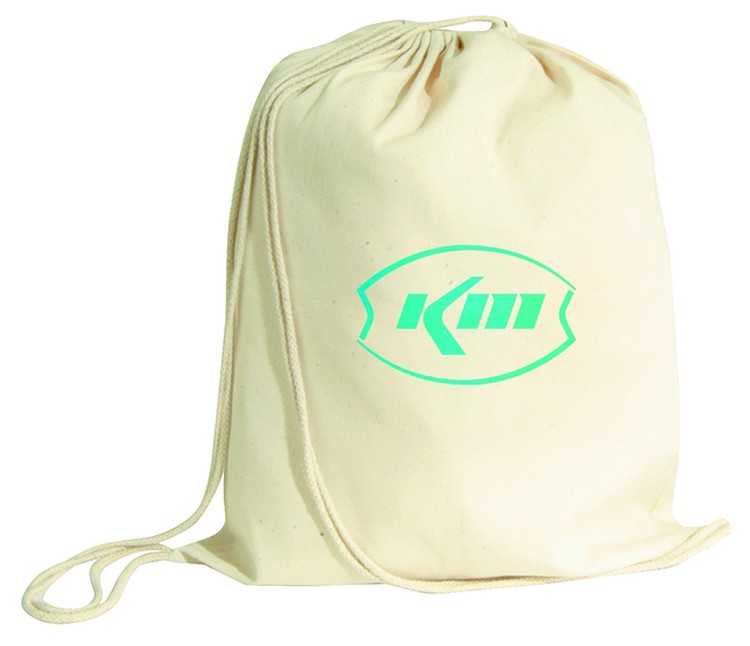 Cotton Drawstring Tote Bag, custom tote bag with logo imprint 2