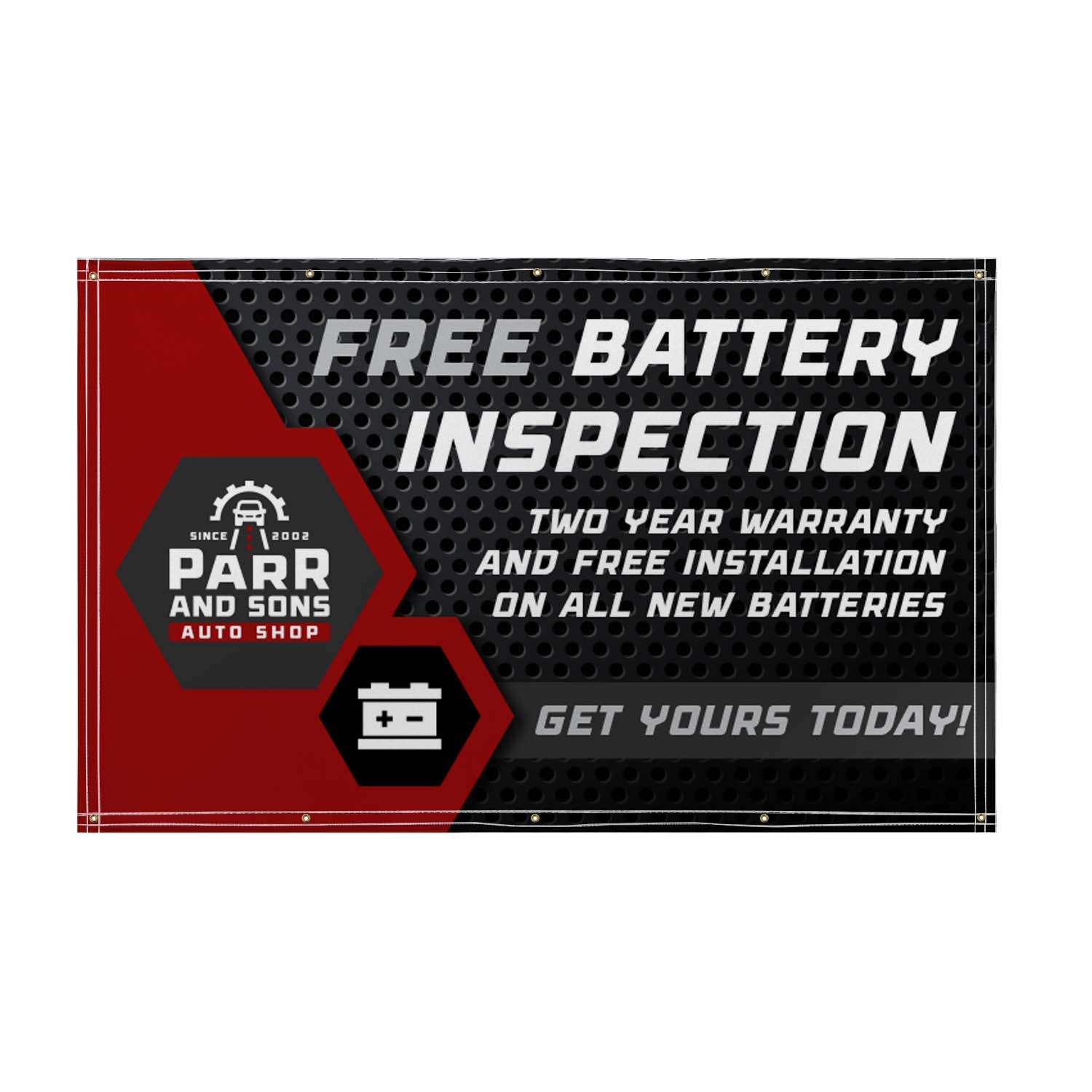 5' X 8' Super Poly Knit Fabric Banner