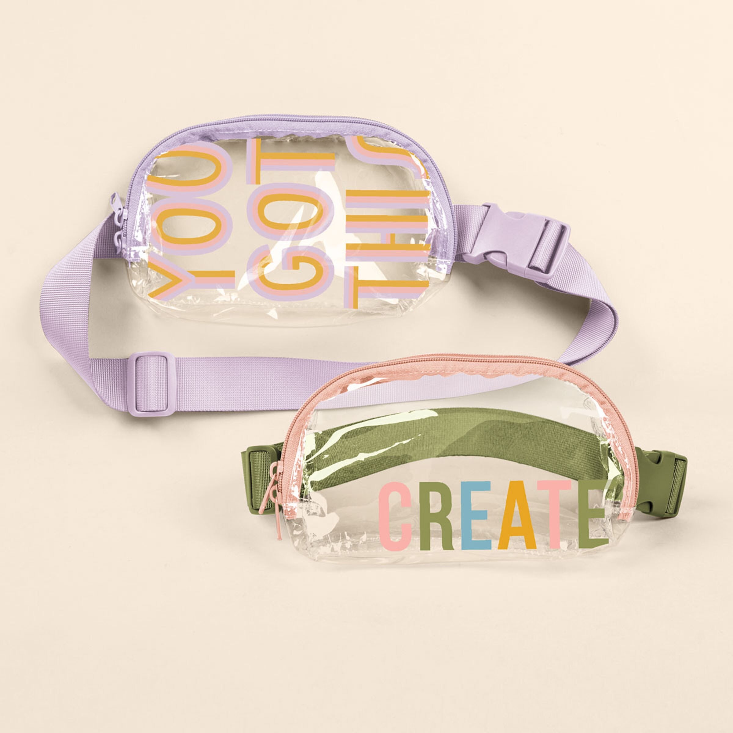 SIMPLE BELT BAG - CLEAR VINYL