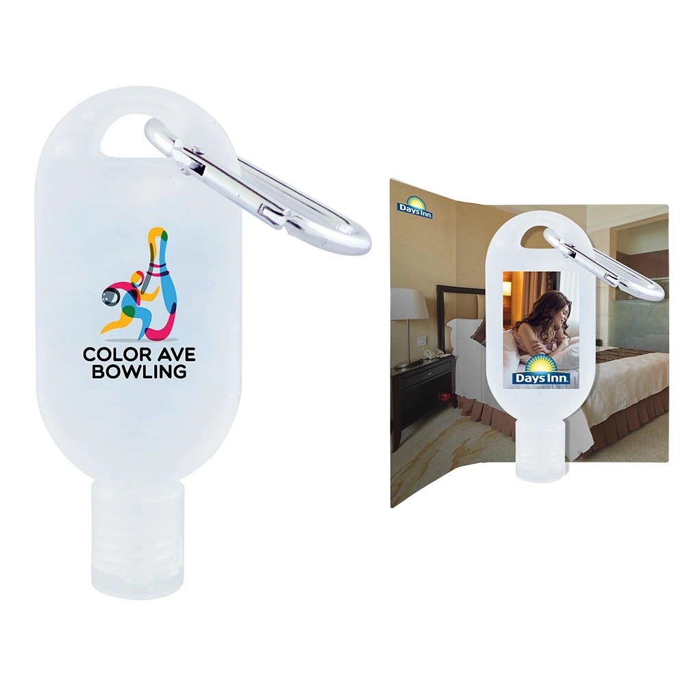 1 oz. Hand Sanitizer Gel with Carabiner 6