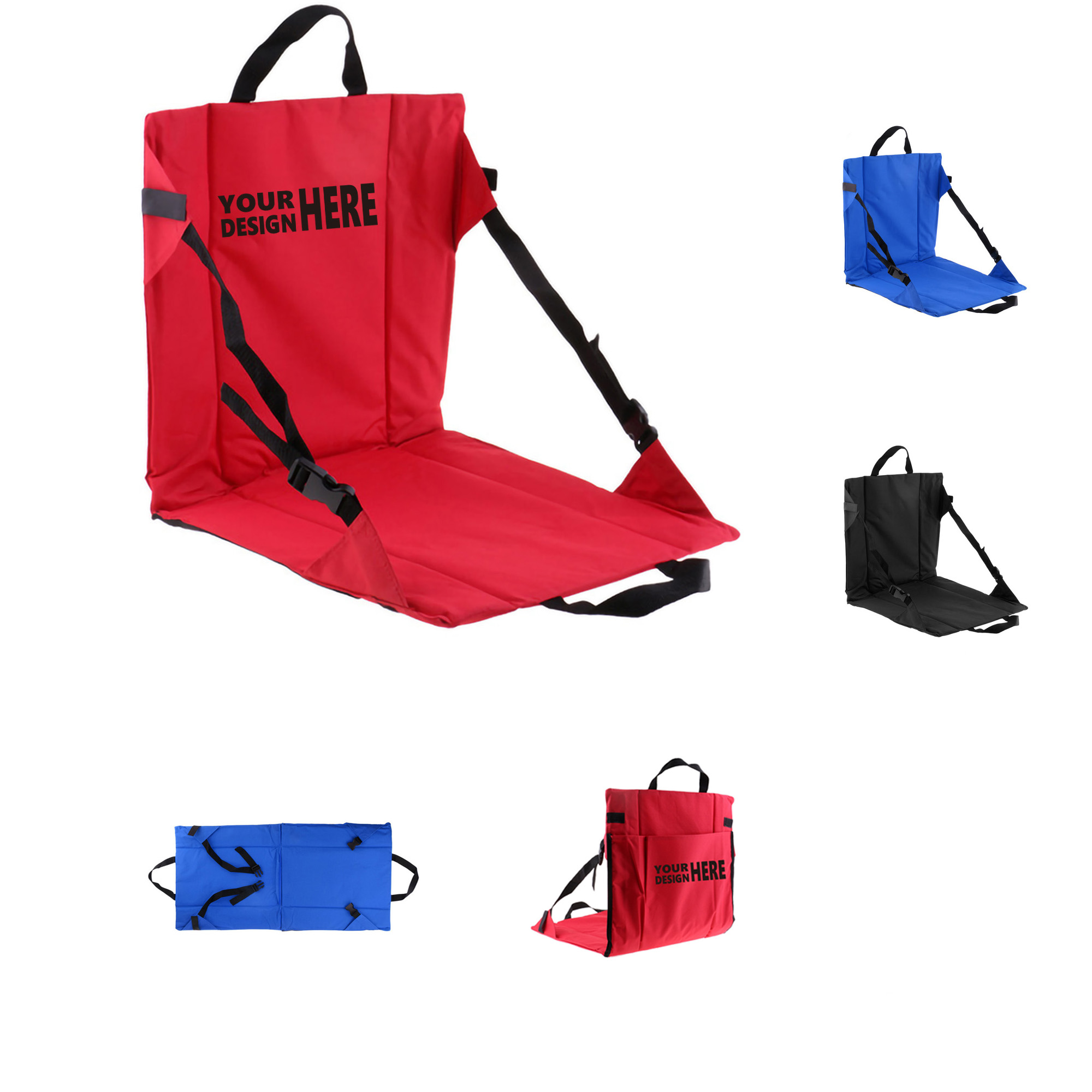 MOQ100 Collapsible Portable Padded Cushion Stadium Seat 2