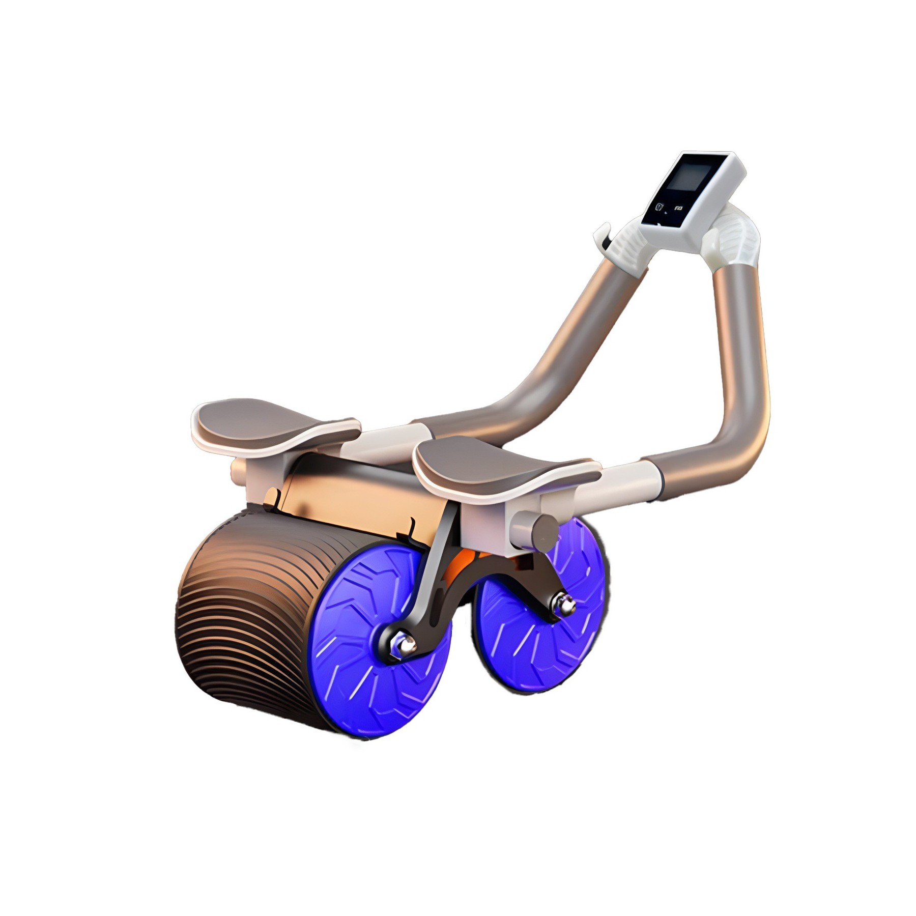 Automatic Rebound Abdominal Roller With Knee Pad And Timer 4