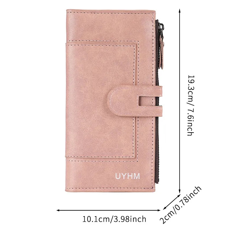 Coin Purse Wallet PU Leather Fashion Phone Bag Card Holder 6