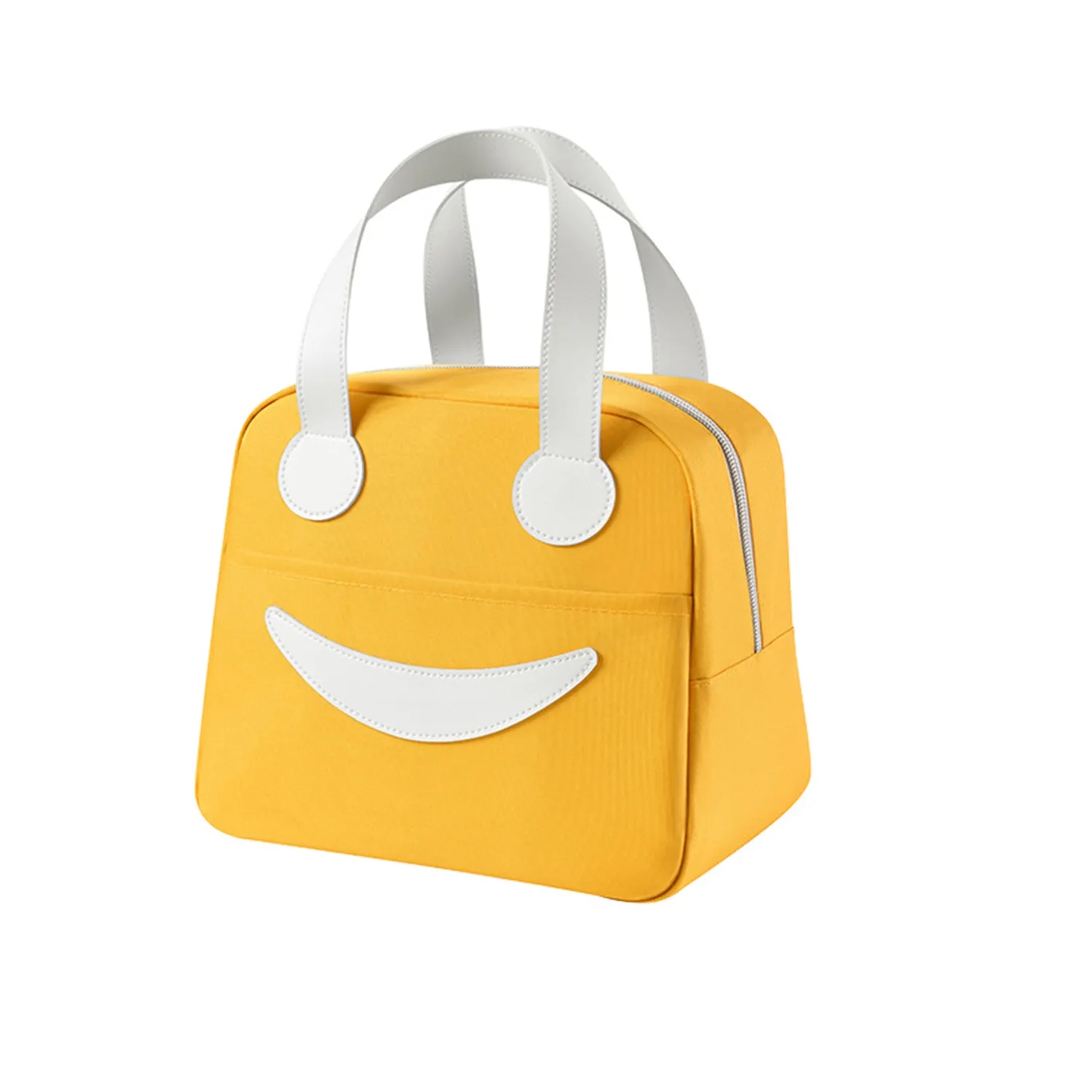 Smile Face Insulated Lunch Bento Box Shopping Bag 3