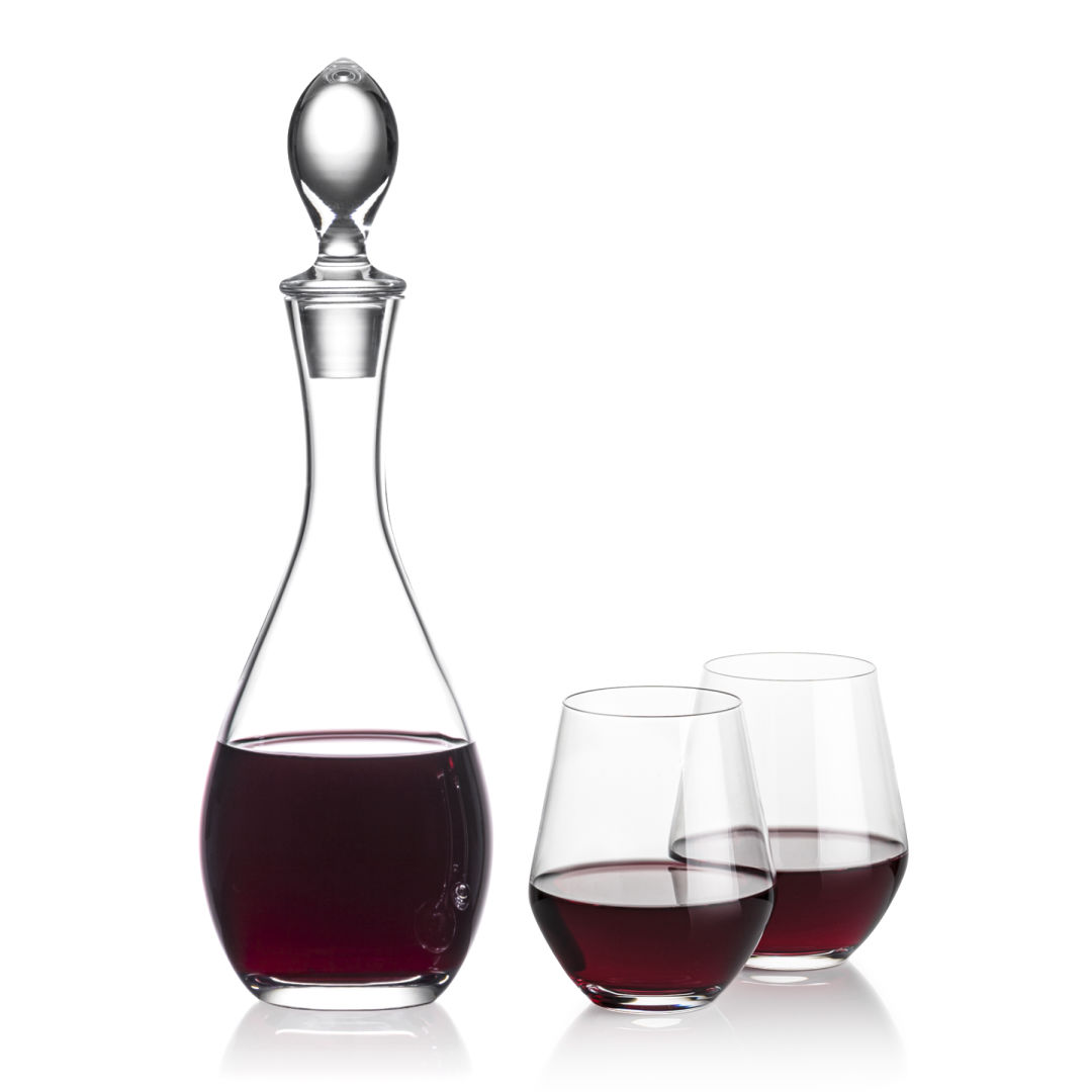Malvern Decanter & Reina Stemless Wine 6