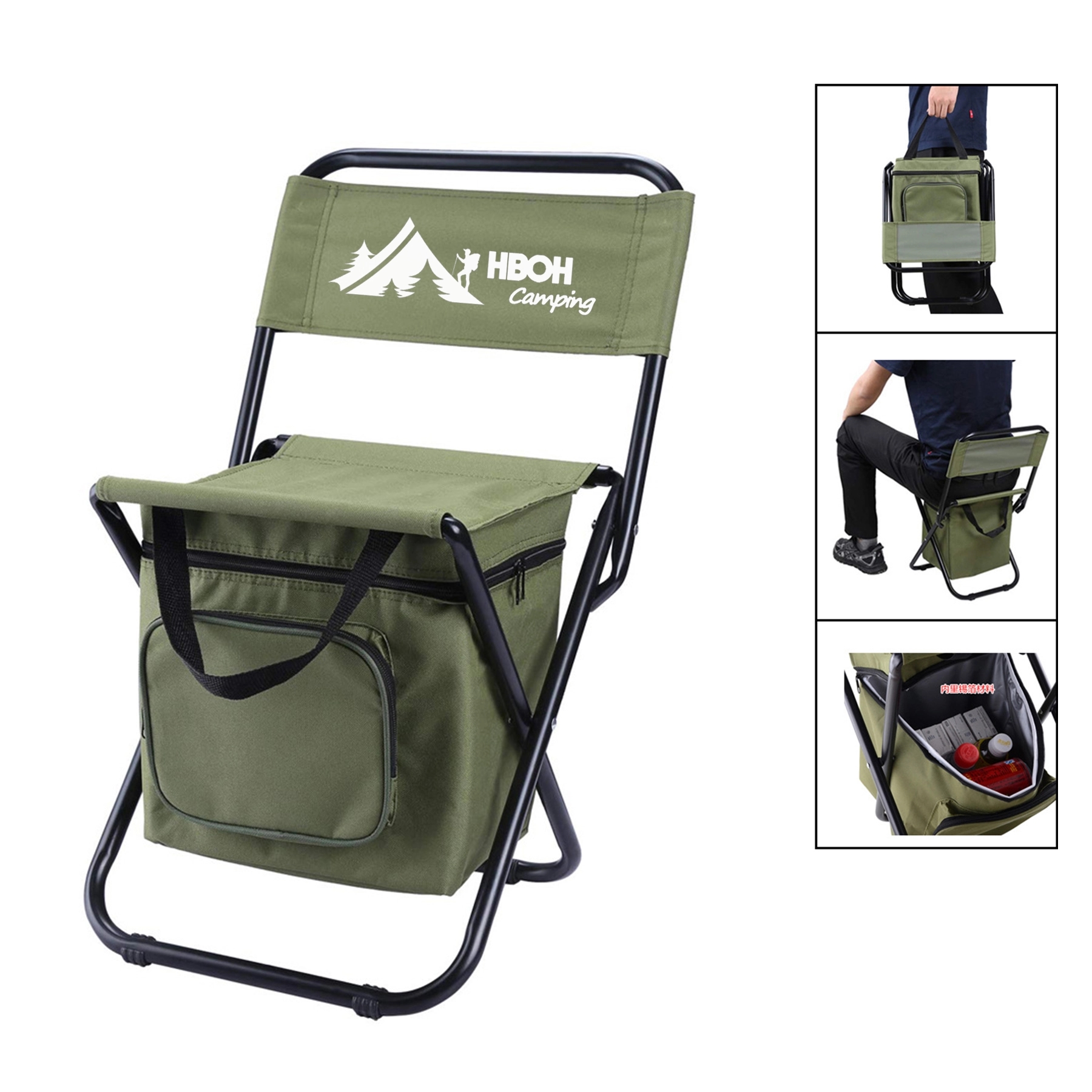 Fishing Chair with Cooler Bag 2