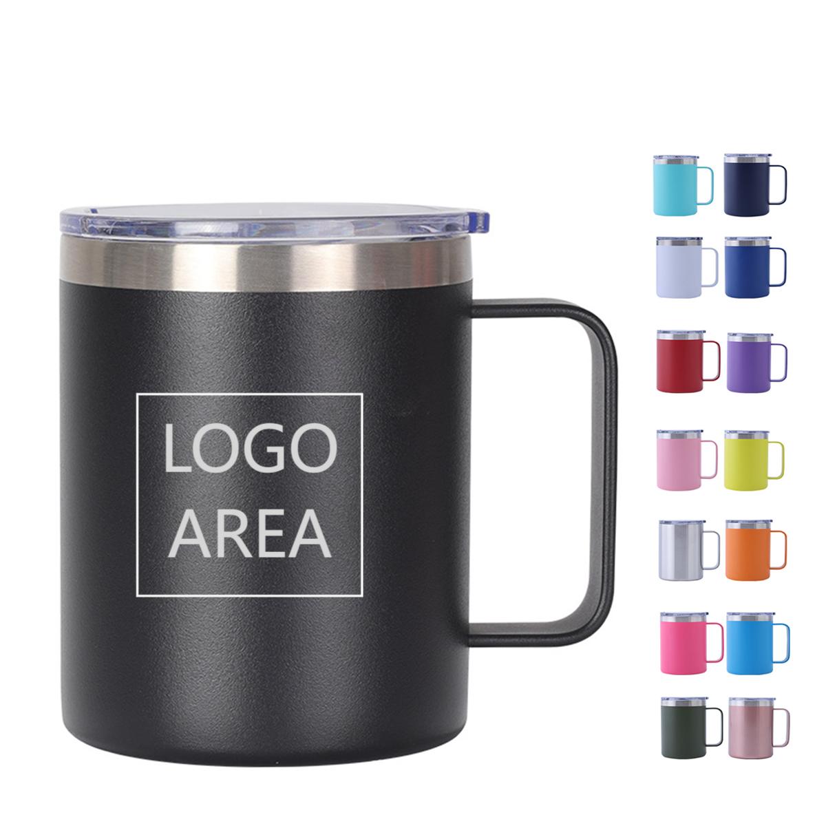 12 OZ Stainless Steel Mug with Handle 1