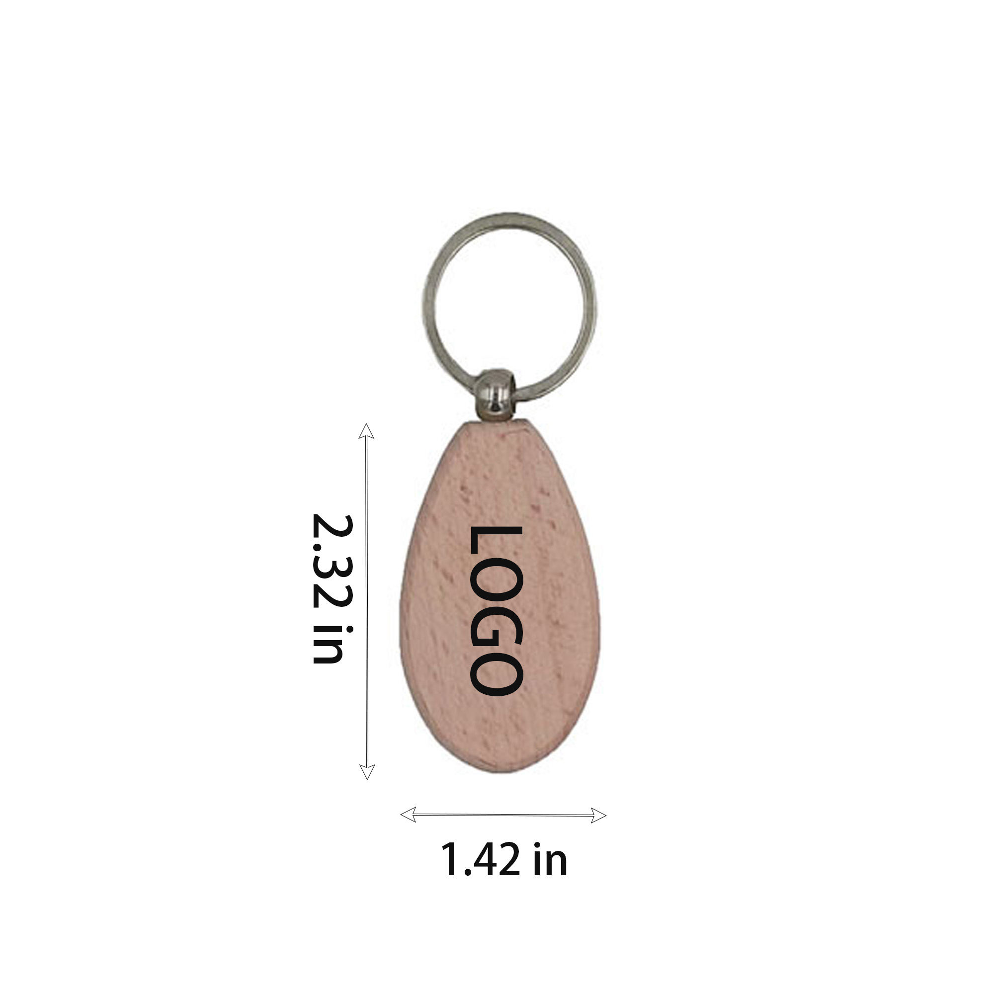 Drop shaped key chain 3