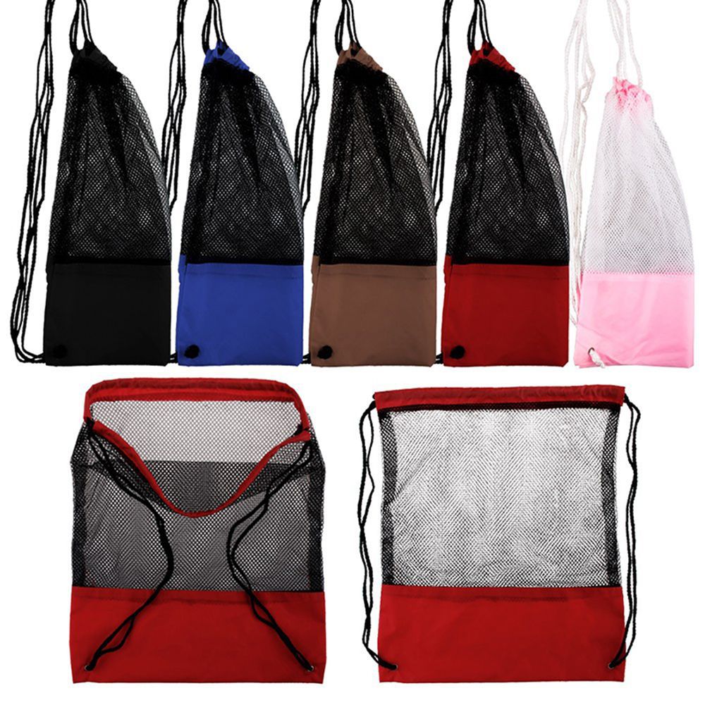 Customizable Mesh Drawstring Backpack 11