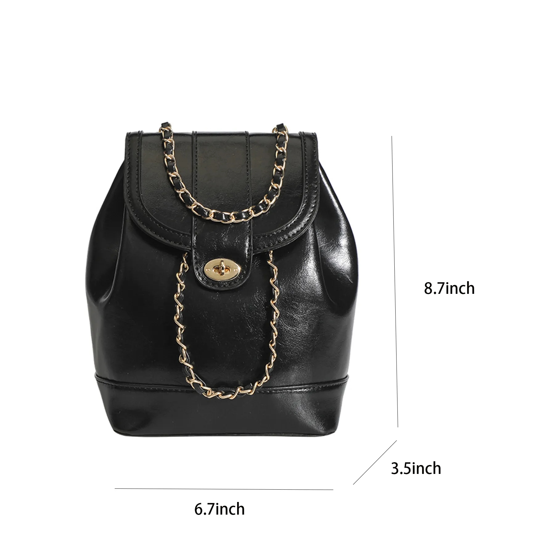 Mini PU Backpack for Women 3