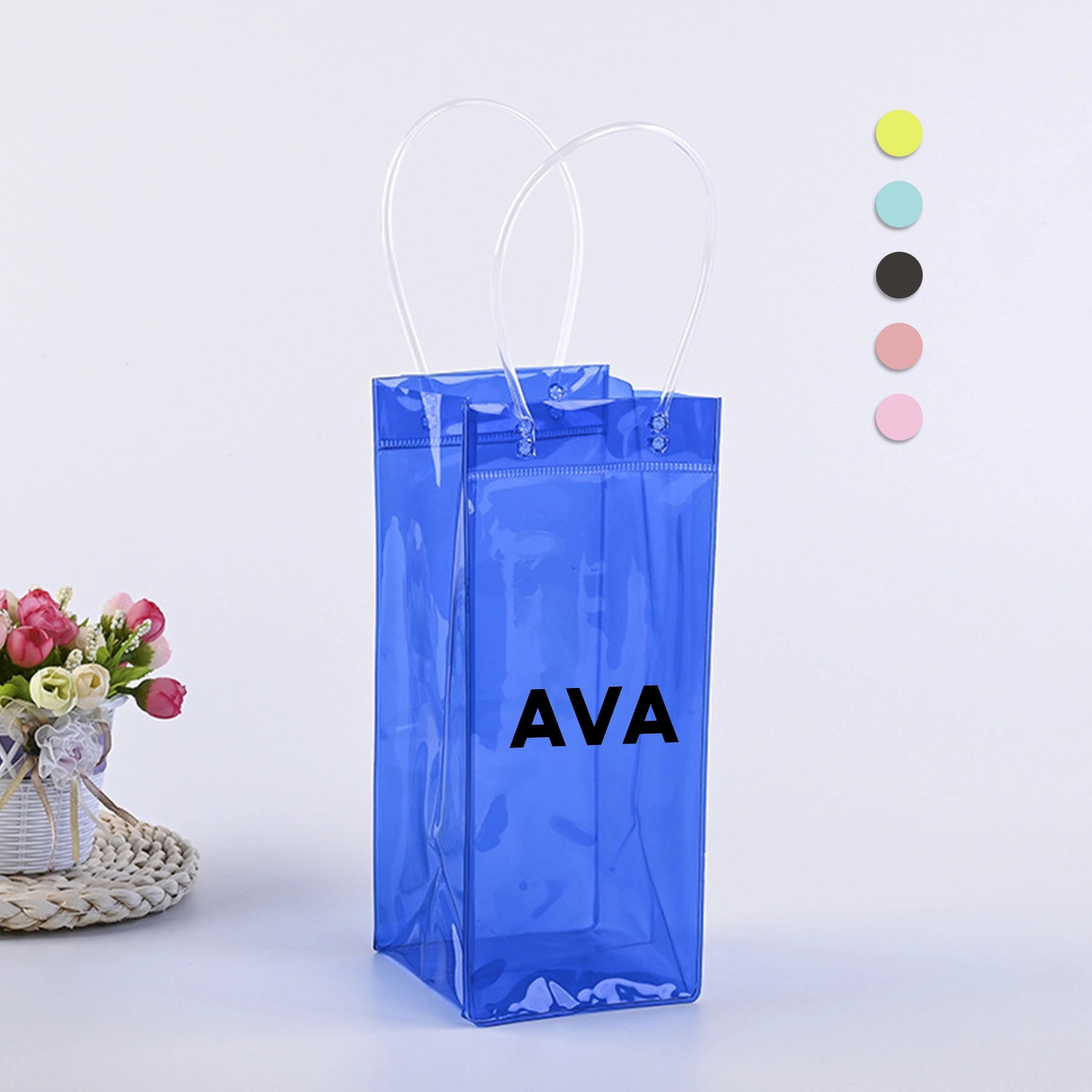 PVC Wine Tote with Handle 2