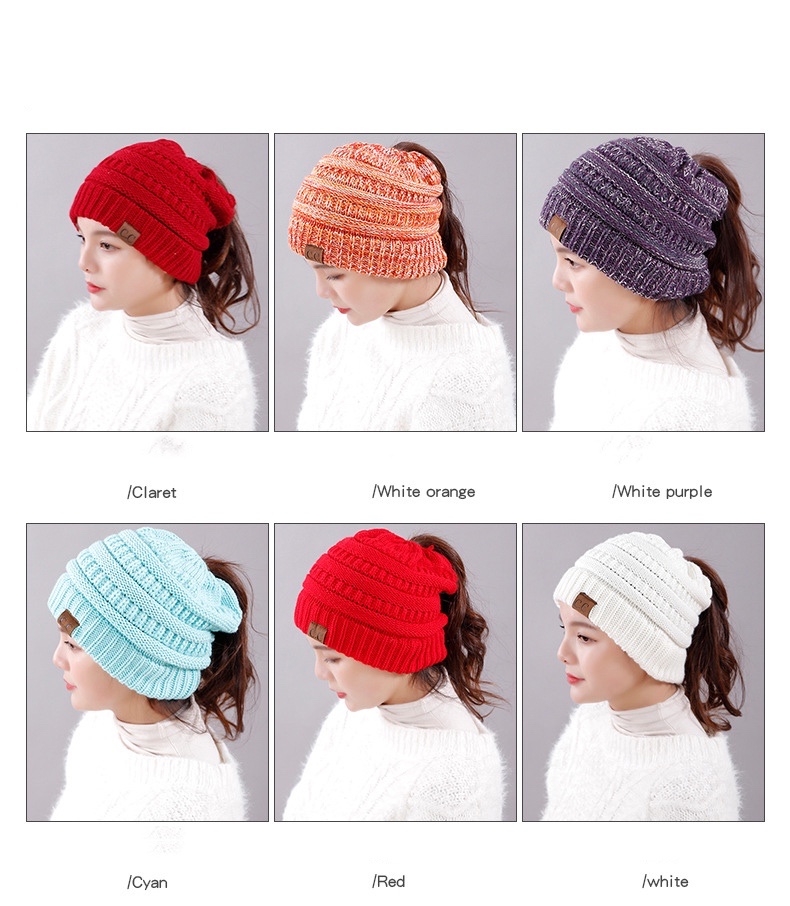 Ponytail Warm Hat 2