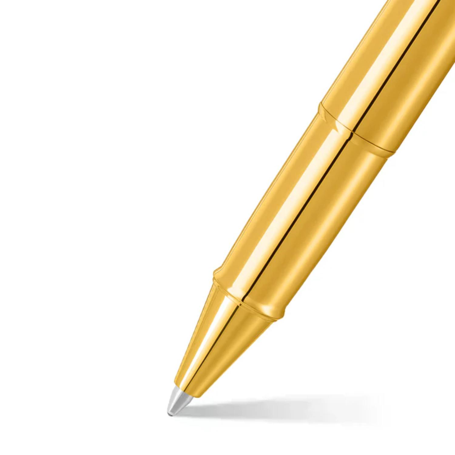 SHEAFFER® 100 9372 Glossy PVD Gold Trim Executive Rollerball Pen w/ Gift Box 2