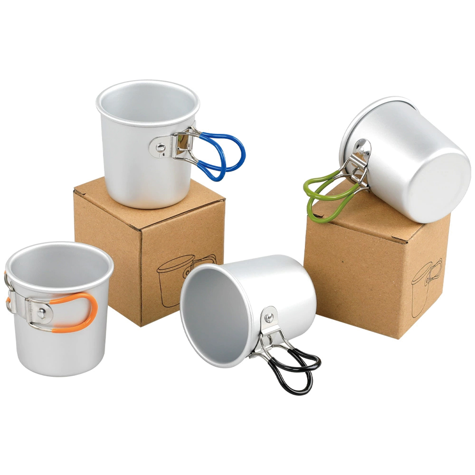 Aluminum Alloy Outdoor Folding Camping Cup 2