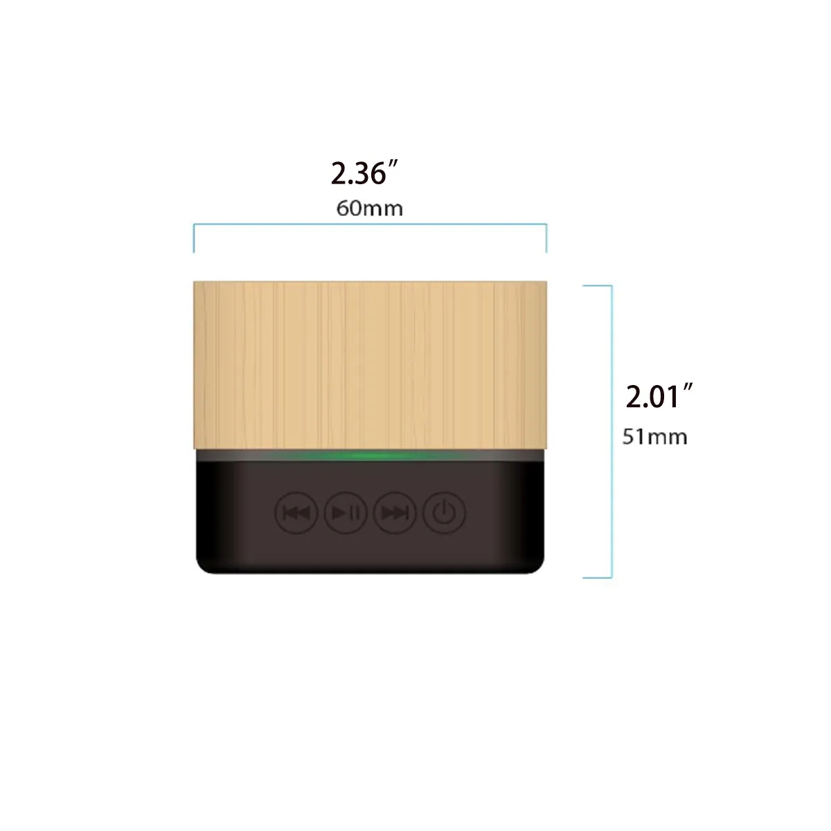 Portable Bamboo Mini Bluetooth Speaker 2
