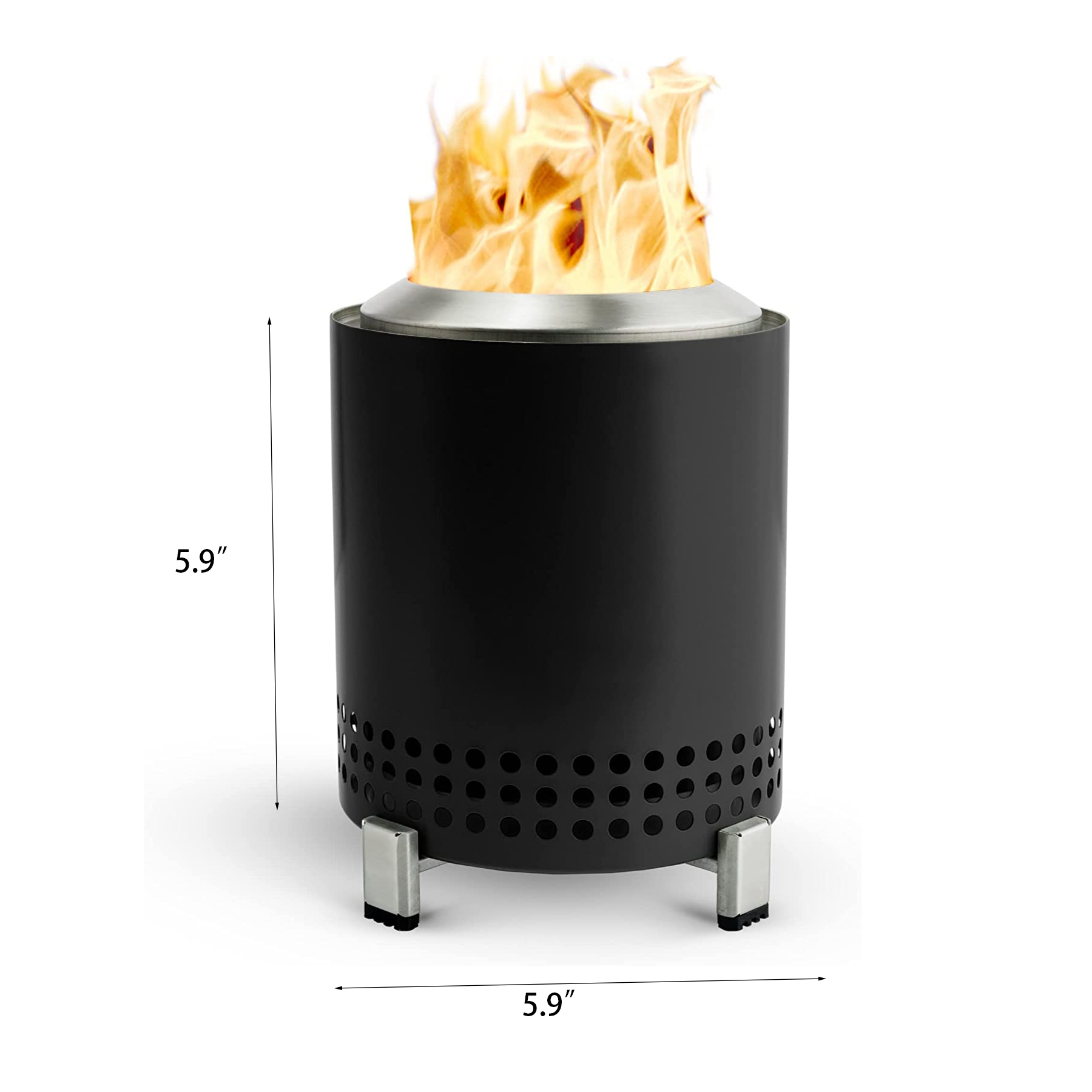 Stainless Steel Stove Mesa Tabletop Fire Pit 2