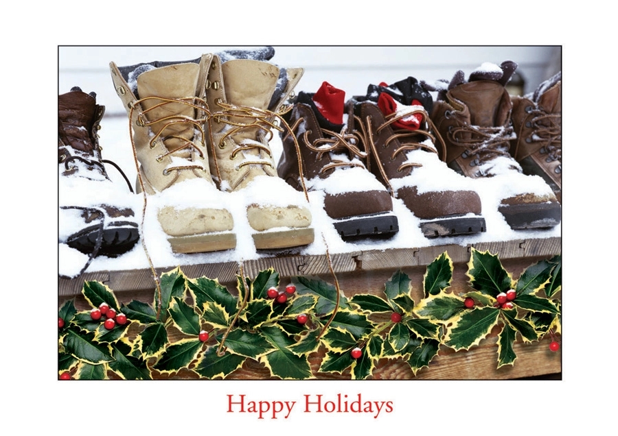 Snow Boots Contractor & Builder Holiday Cards 2
