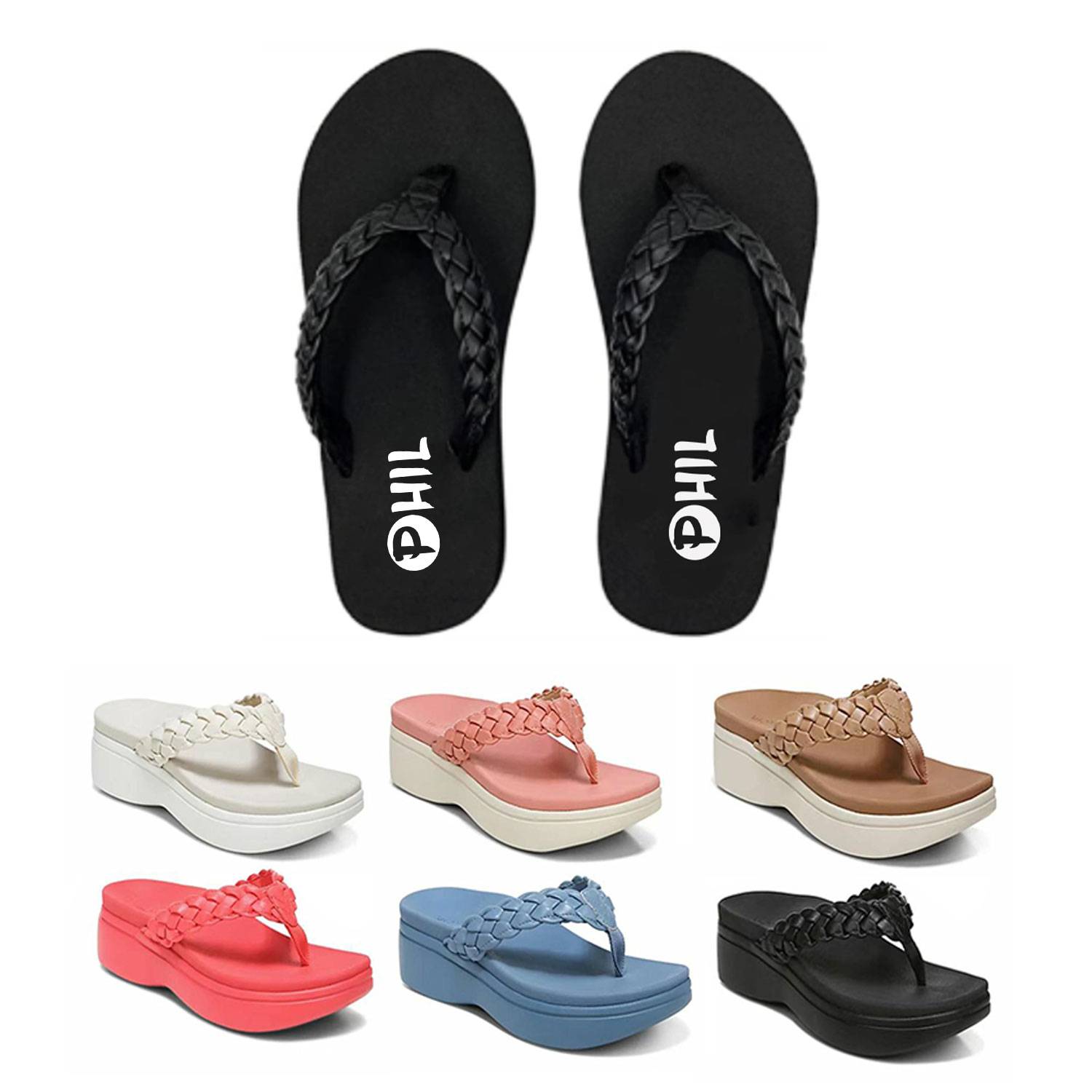 Men's and Women's Slide Sandals Luminous Slip-on Slippers 3