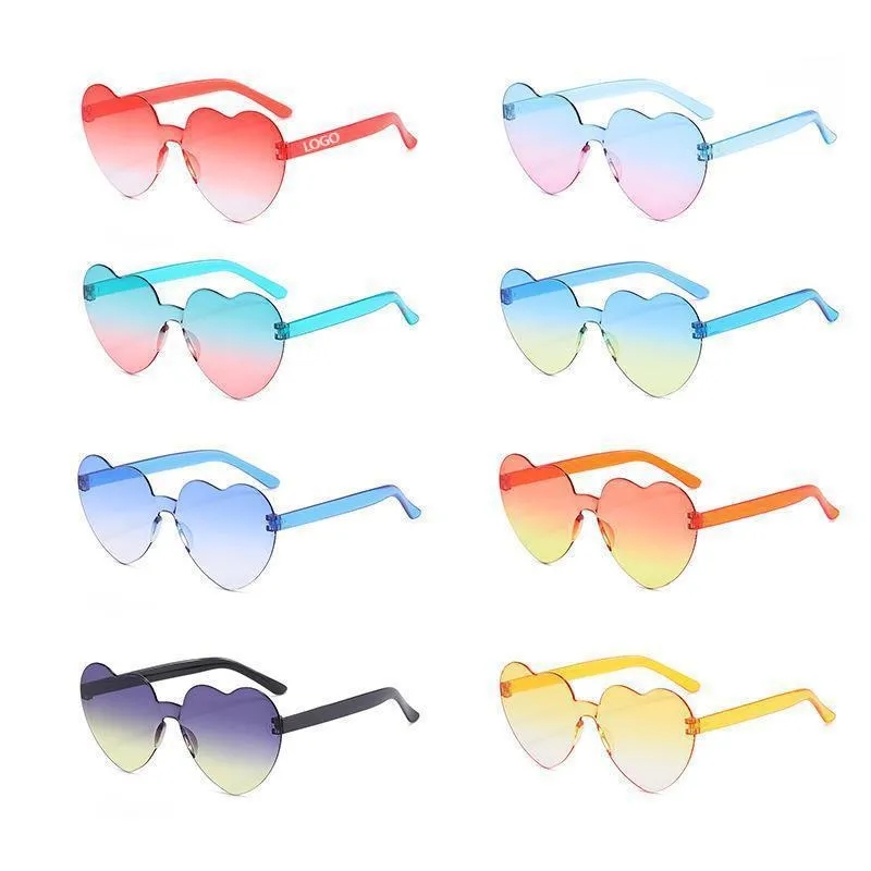 Candy Colors Heart Sun Glasses 1