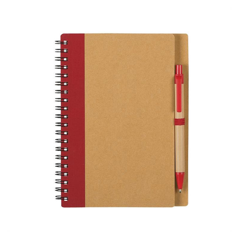Spiral Kraft Notebook with Pen Set 3