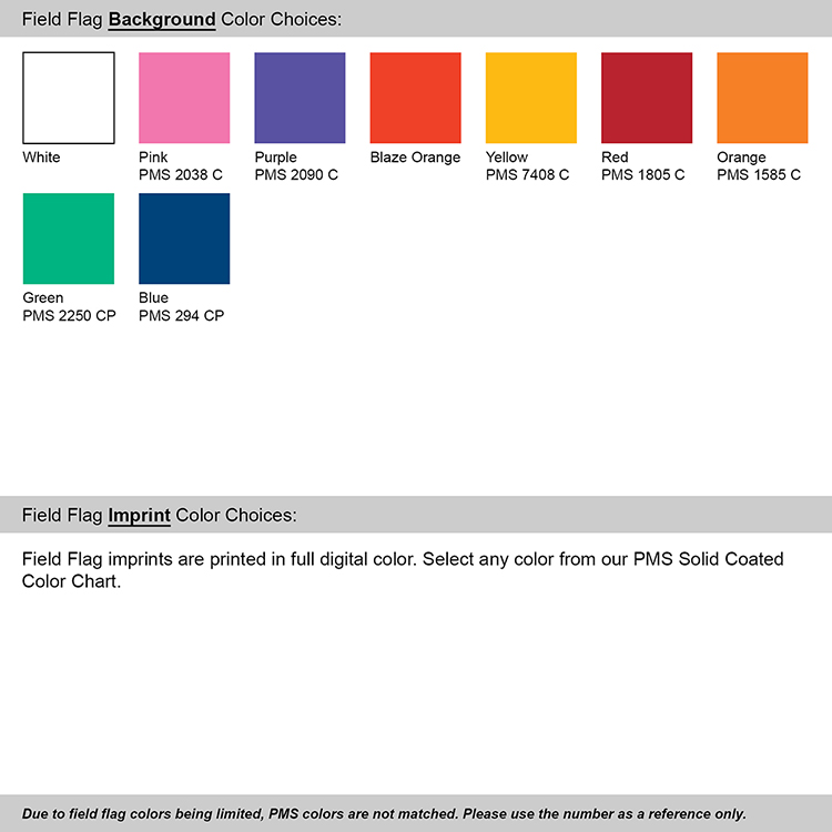 Custom Printed Field Flag - Single Sided 4