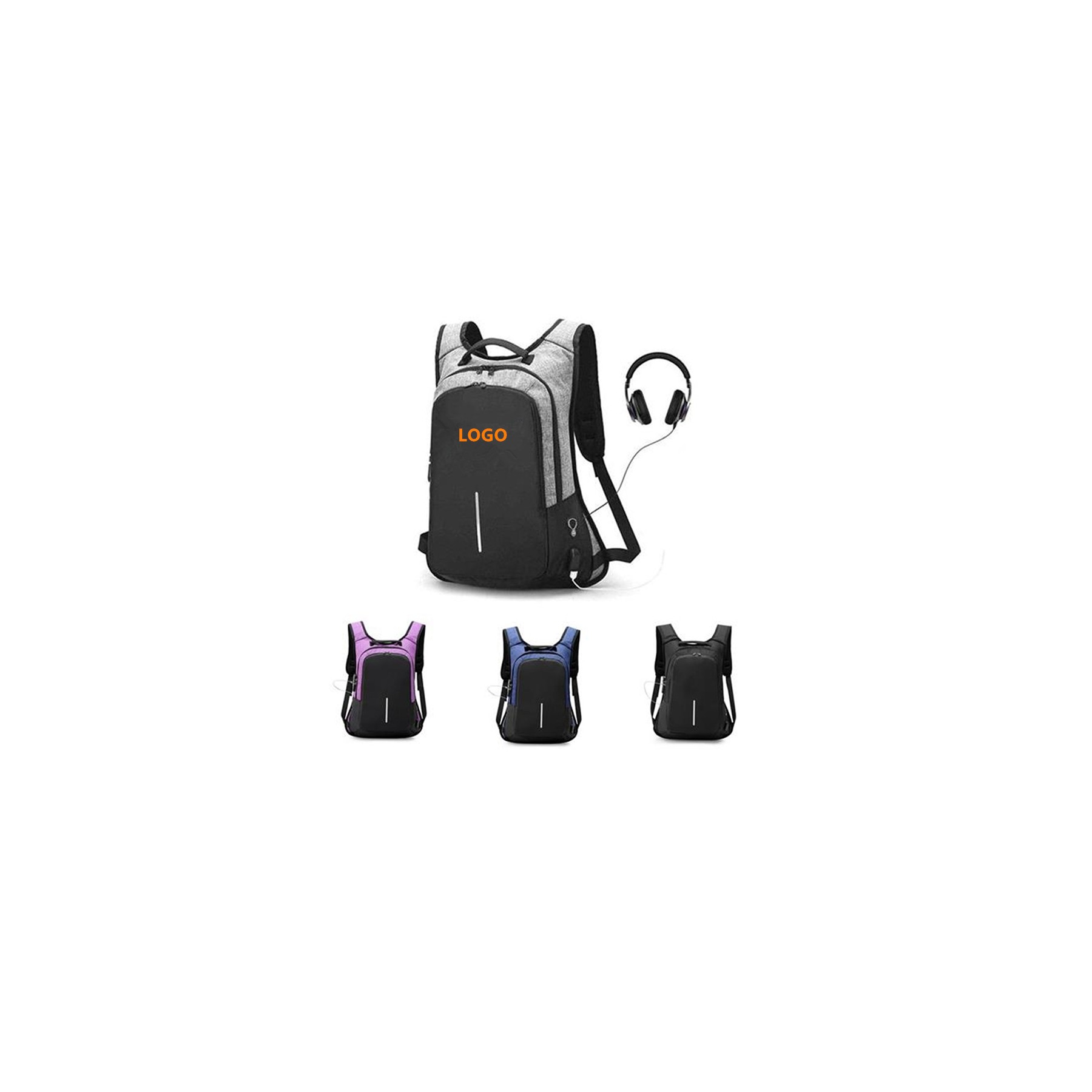 Anti Theft Backpack With USB Port
