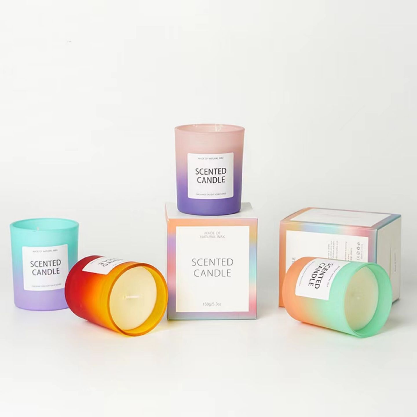 Gradient Soybean Wax Scented Candle 3