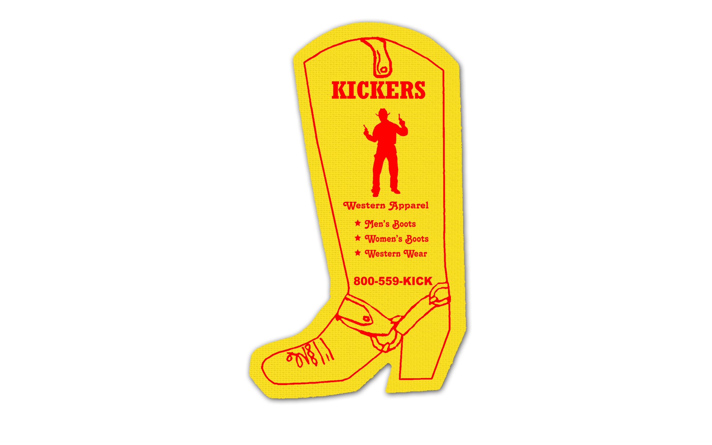 Cowboy Boot Vinyl Jar Opener 38