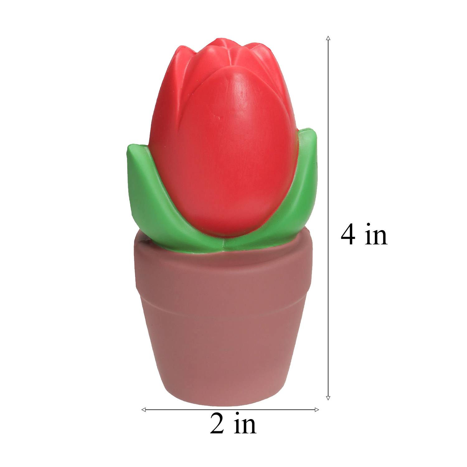 PU Tulip in Pot Stress Reliever Squishy Toy 4