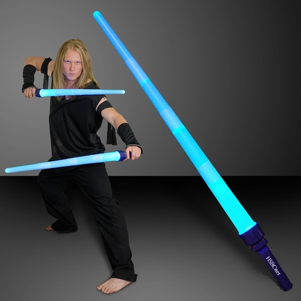 Blue LED Expandable Flashing Sword 2