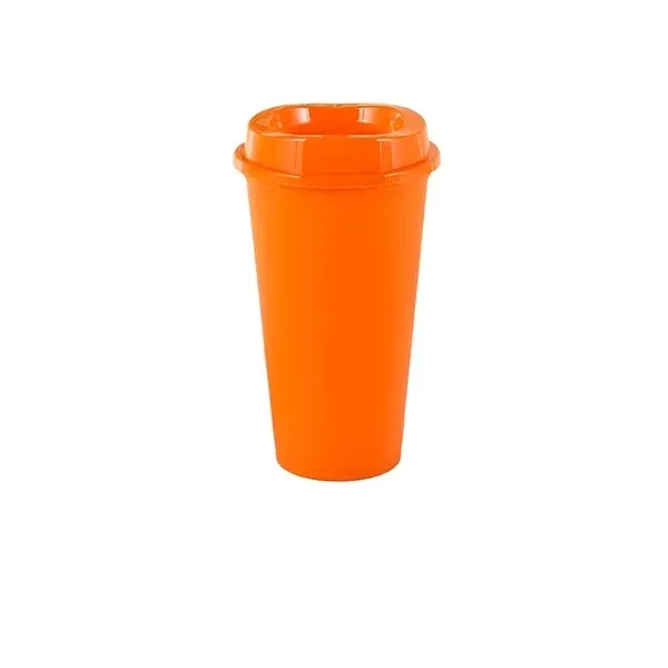 16oz Colorful Plastic Cup - Vibrant Reusable Drinkware 3