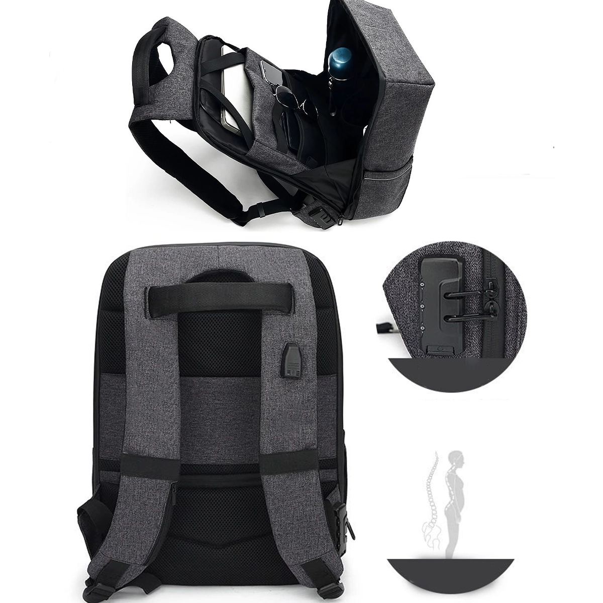Anti Theft Laptop Backpack 3