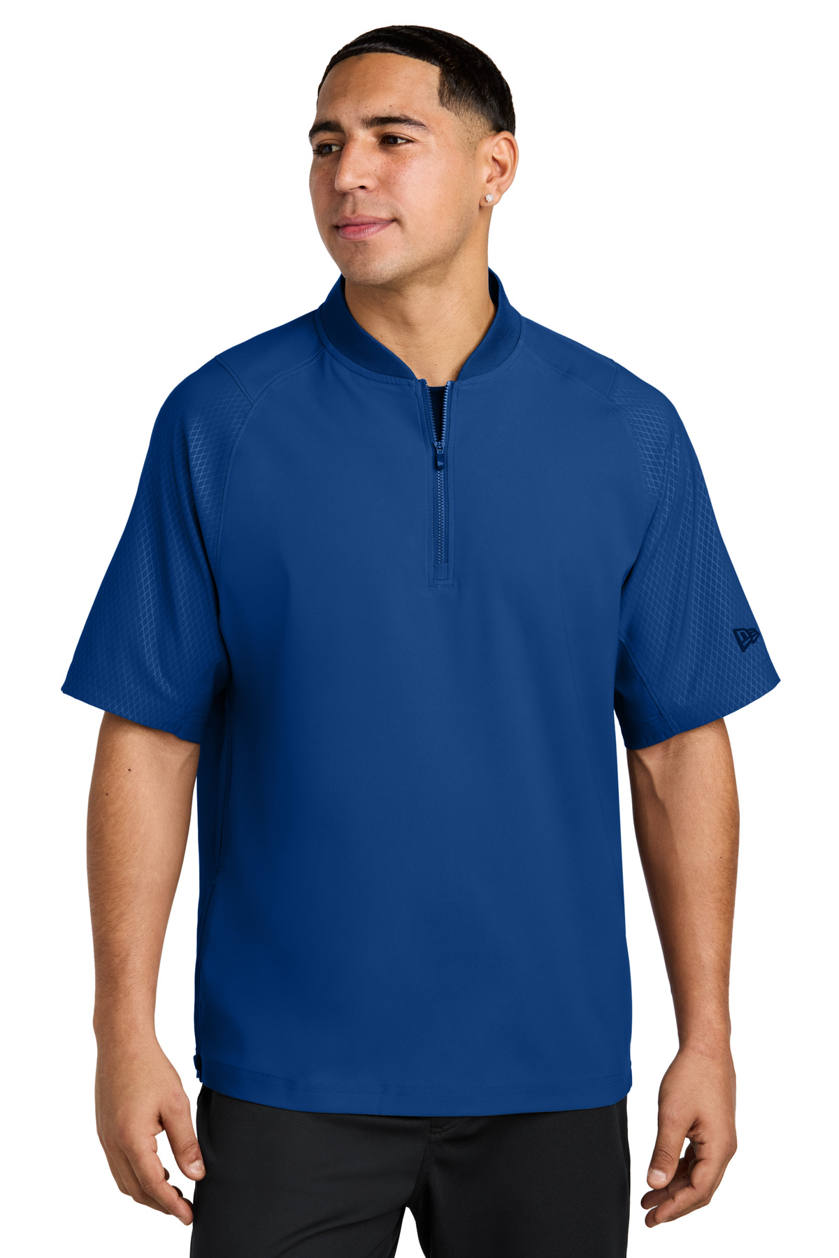 New Era Cage Short Sleeve 1/4-Zip Jacket. NEA600 46