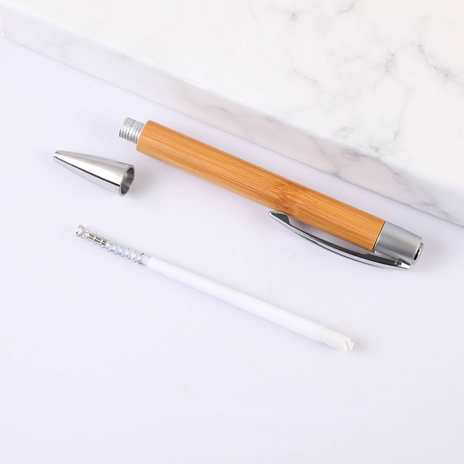 School Eco-Frendly Bamboo Neutral Pens 4