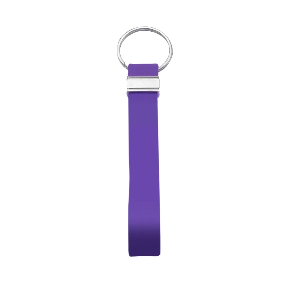 Recycled Silicone Wristband Keychain 1