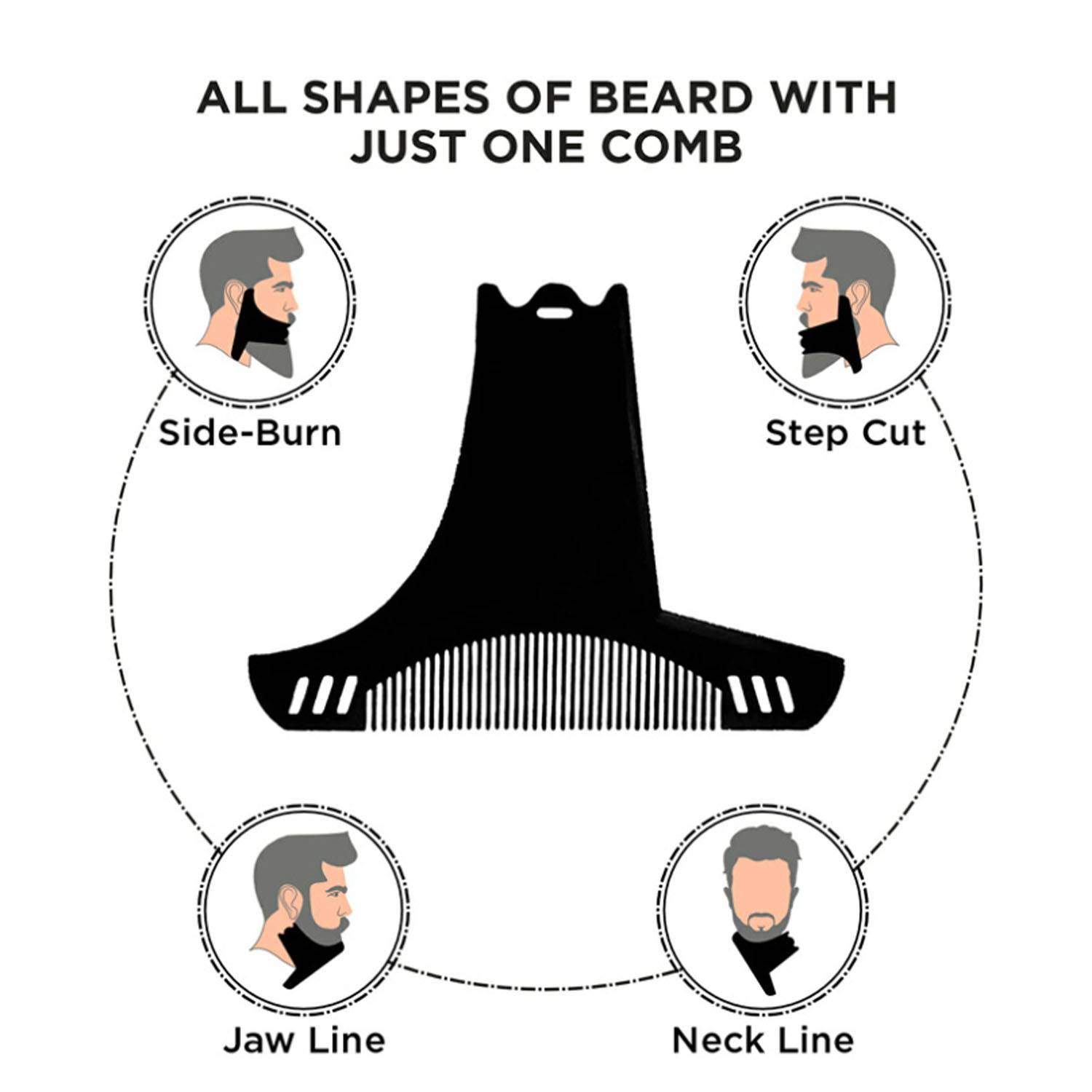 6 in 1 Smooth ABS Comb Beard Shaper for Men 5