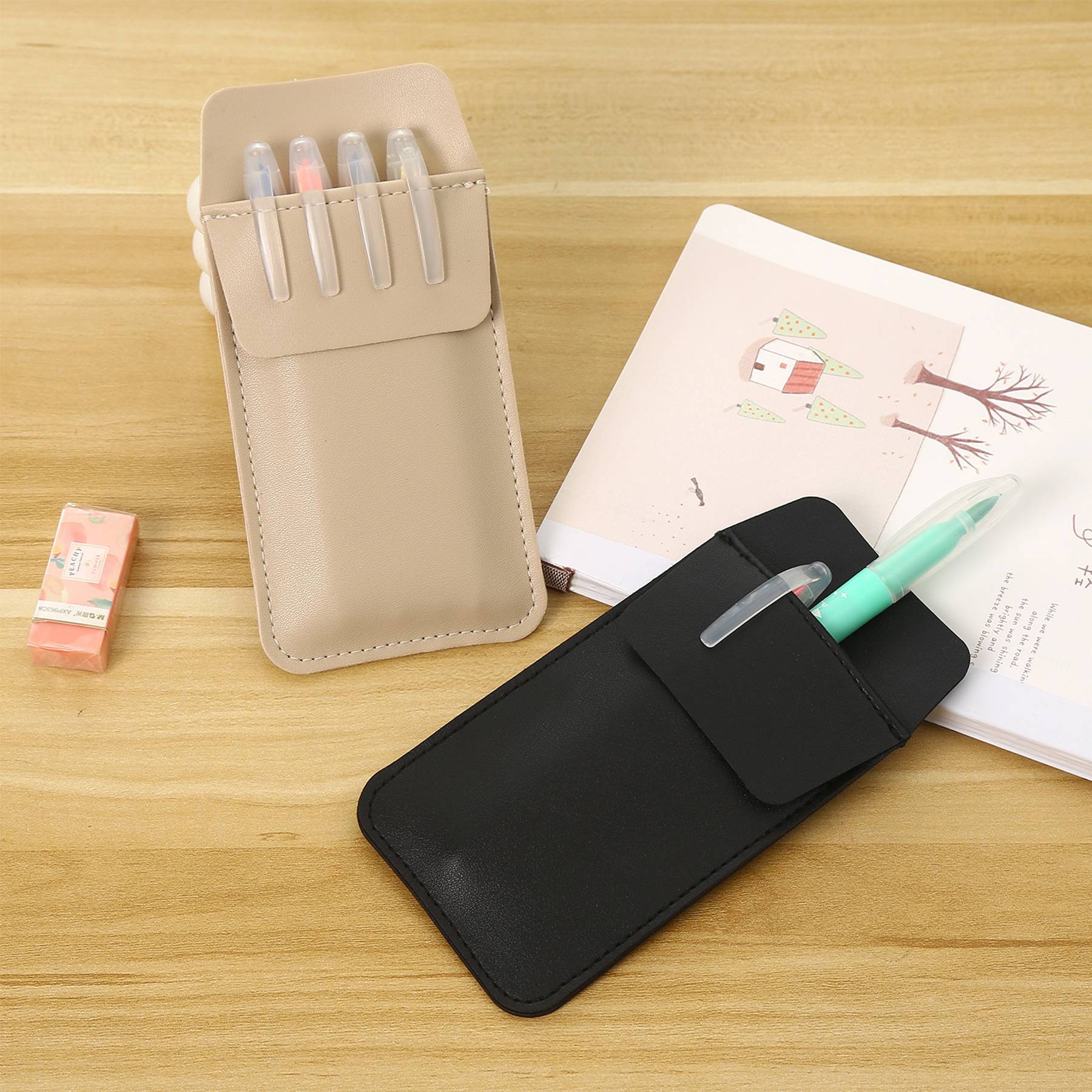 Pu Leather Pen Pouch 3