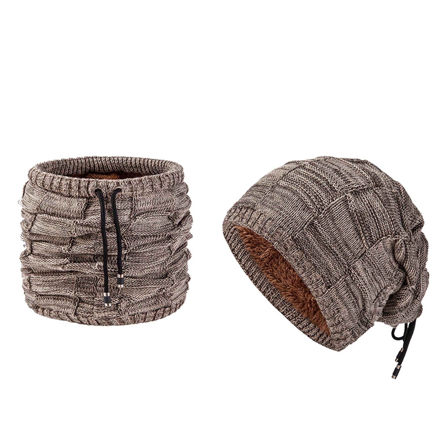 Winter Double use Fleece Neck Warmer Scarf Beanie Hat 3