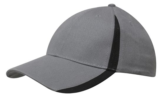 Brushed Heavy Cotton with Inserts on the Peak & Crown 12