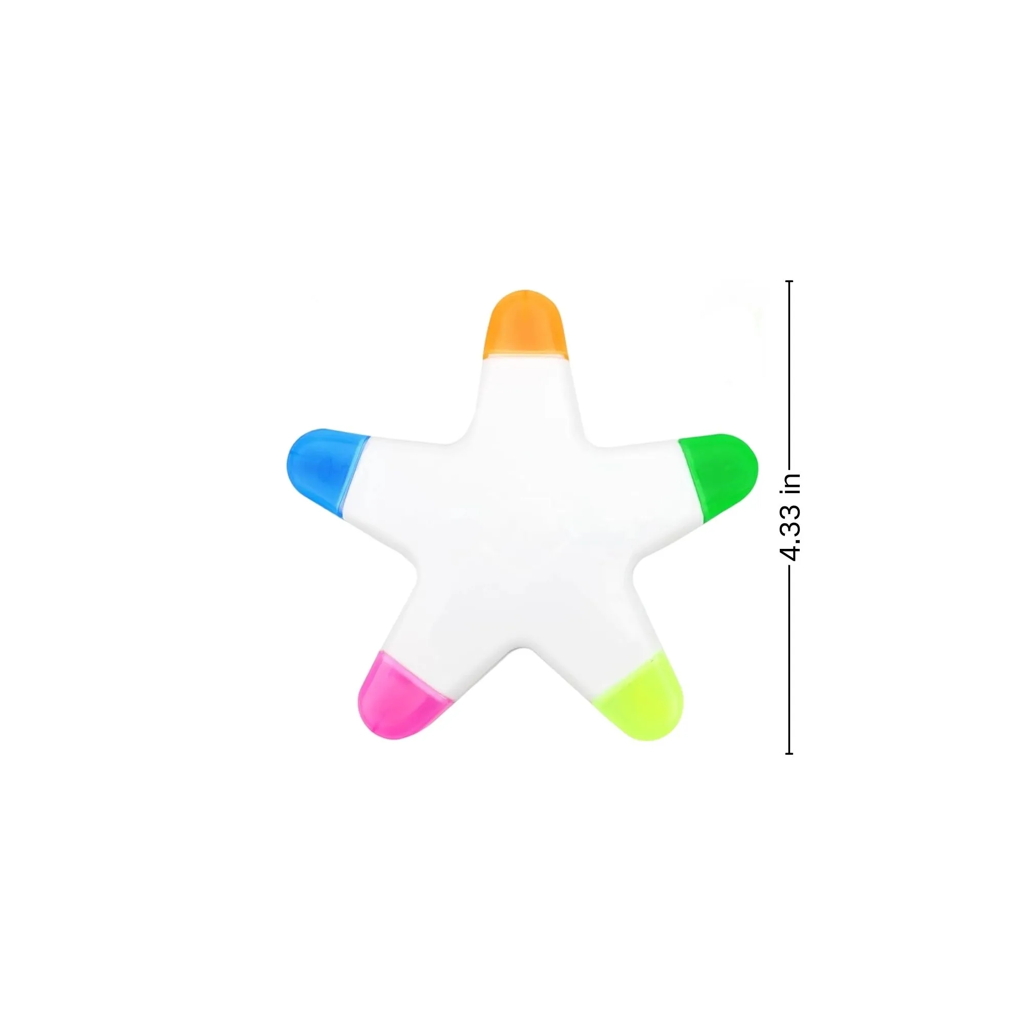 Five-pointed Star Five-color Highlighter 3