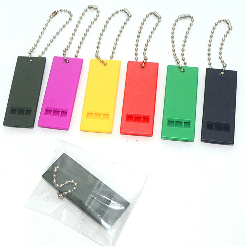 Outdoor Safety Survival Emergency Whistle w/Chain 3