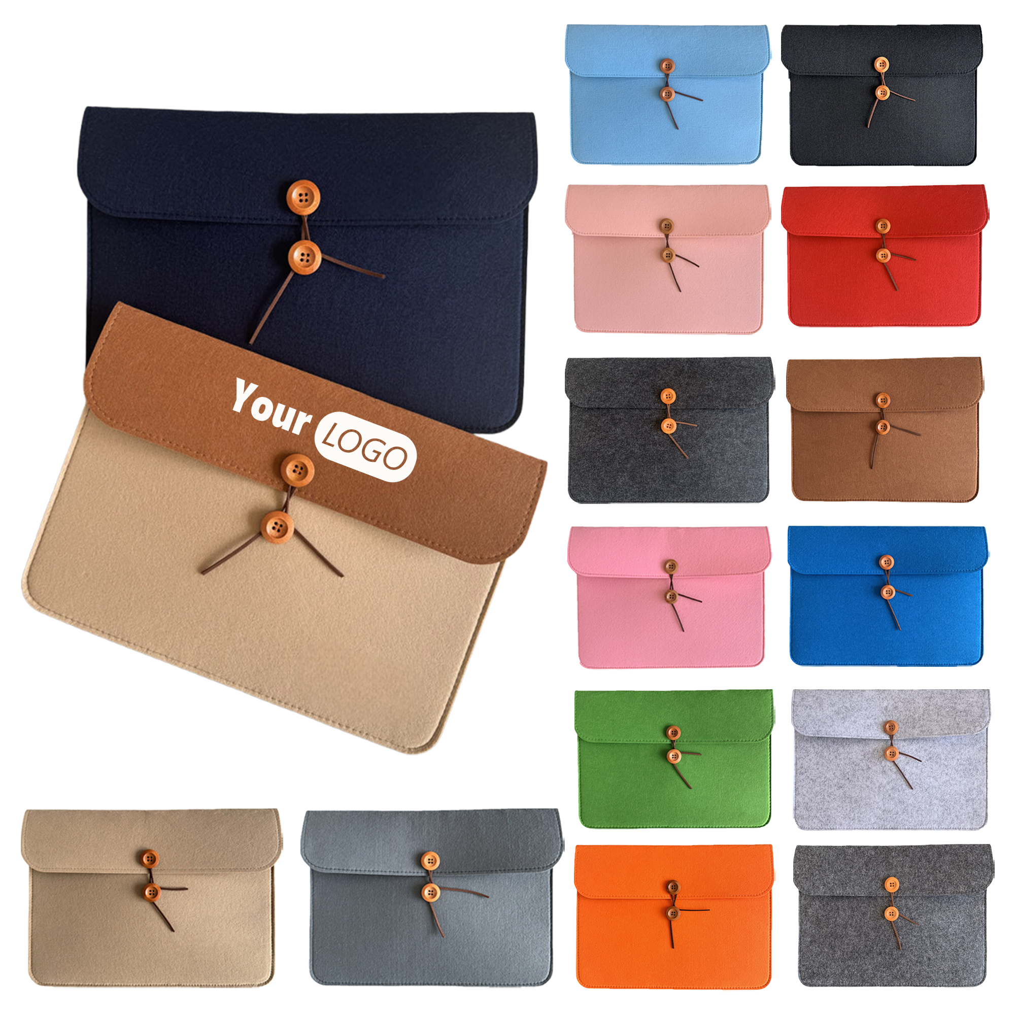Durable A4 Felt Briefcase 2