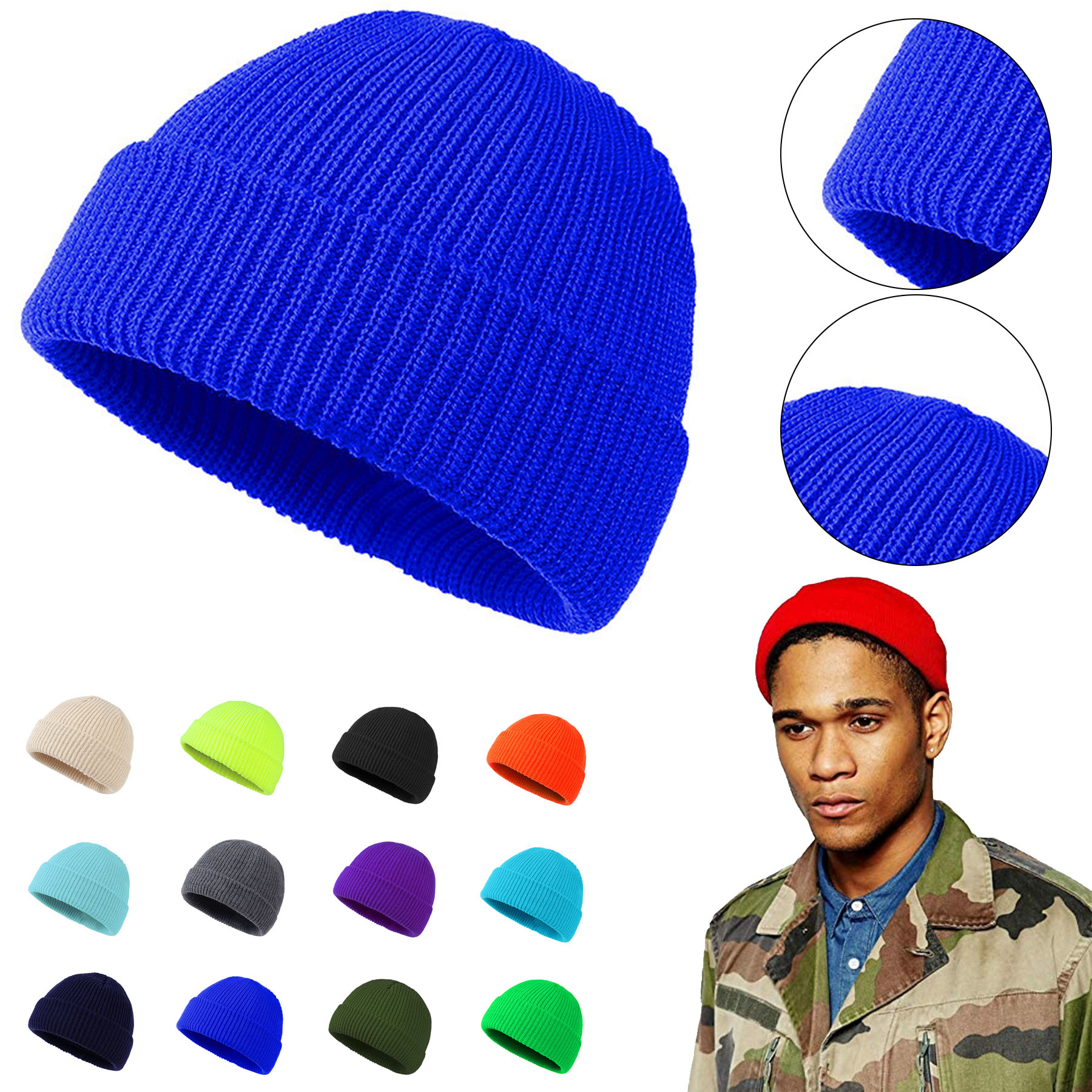 Knit Beanie Cap 2