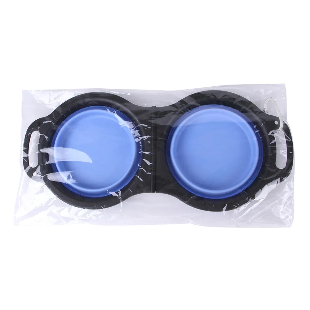 Collapsible Pet Double Bowls with Carabiner 6