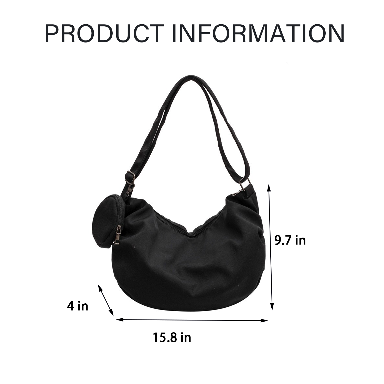 Nylon Leisure Shoulder Crossbody Bag 3